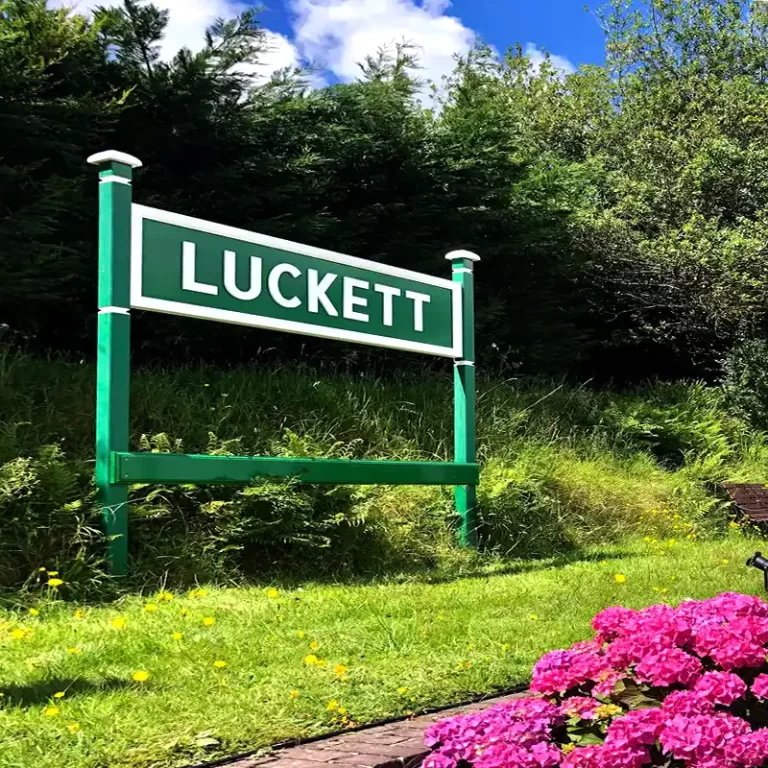 Old Luckett Station Sign