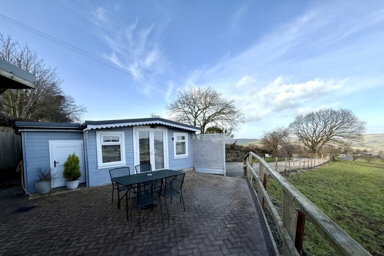 The Sidings with new windows and new white window blinds - January 2025